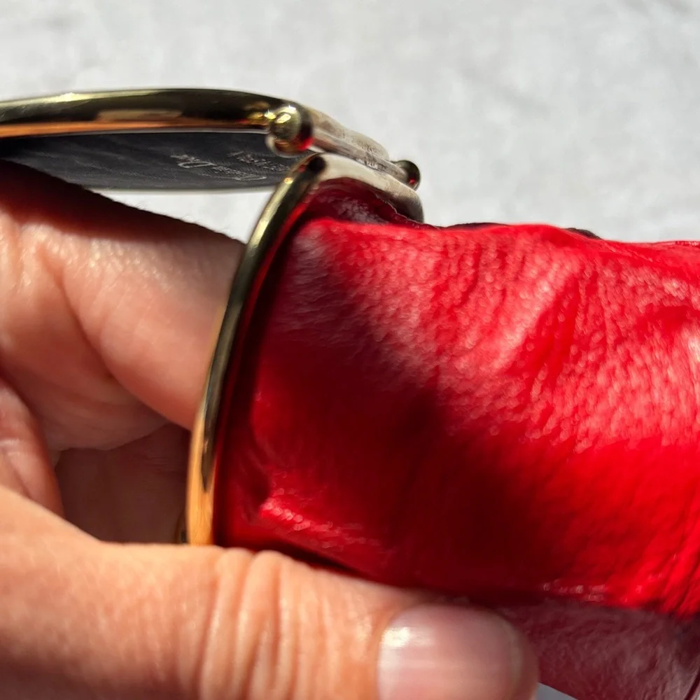 Vintage Dior Red and Gold Women's Jewelry Storage bag - Picture 10 of 16